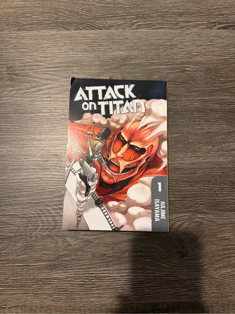 Attack on Titan Volume 1 Manga - Red, Black Cover